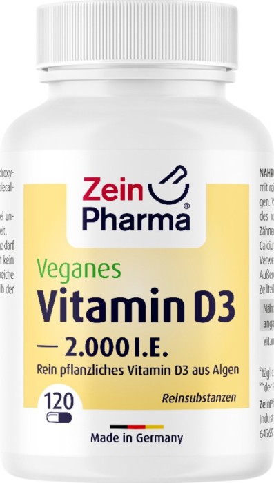 Zein Pharma Vitamin D3 Kapseln, 120 Stück