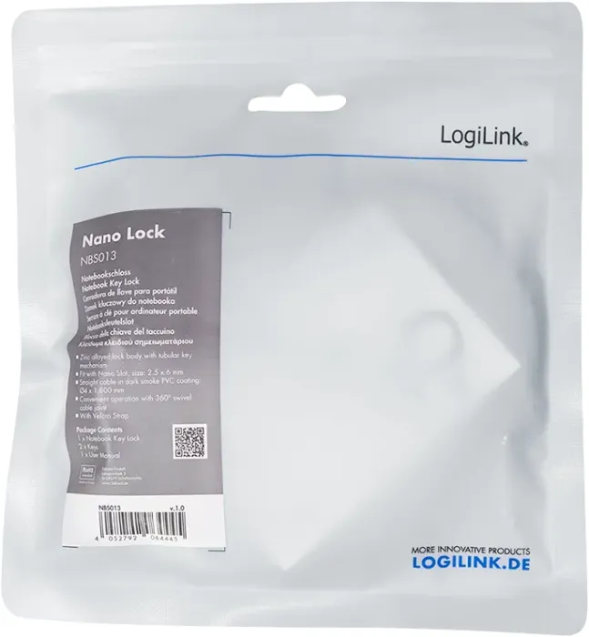 LogiLink notebook zabezpieczenie przed kradzieżą, Nano slot