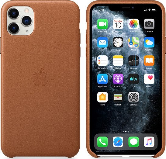 Apple Leder Case für iPhone 11 Pro Max sattelbraun