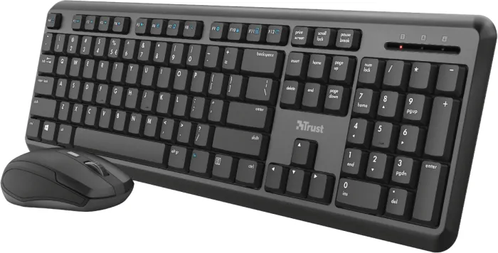 Trust Ody Wireless silent keyboard and Mouse zestaw, USB, FR