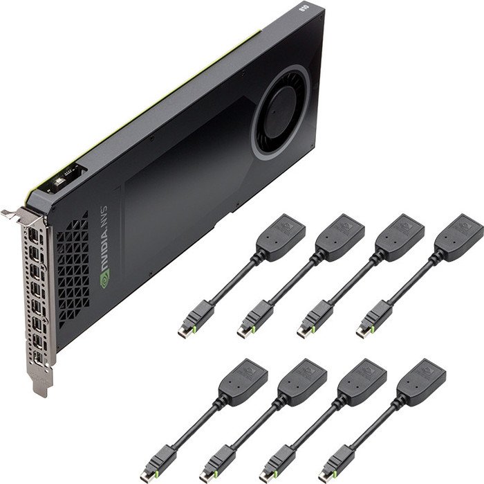 PNY NVS 810 + DisplayPort-Adaptery + Warranty Extension, 2x 2GB DDR3, 8x mDP