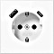 Jung Serie LS SCHUKO-Steckdose mit USB-Ladegerät Safety+, alpinweiß (LS 1520-15 CA WW)