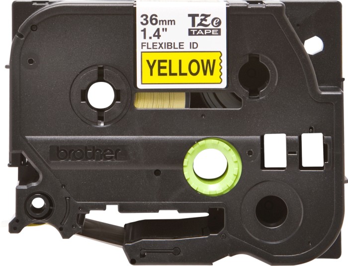 Brother TZe-FX661 taśma do drukarek, 36mm, czarny/żółty