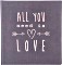 Goldbuch book Photo album All you need is love 30x31 grey (27 085)