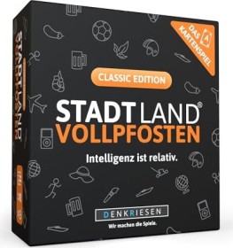 Stadt Land Vollpfosten - Das Kartenspiel - Classic Edition - "Intelligenz ist relativ"