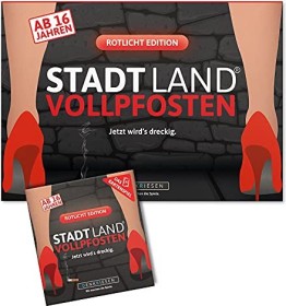 Stadt Land Vollpfosten - Das Kartenspiel - Rotlicht Edition "Jetzt wird's dreckig"