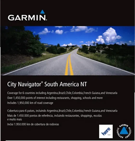 Garmin CityNavigator Südamerika NT 2010 (deutsch) (PC)