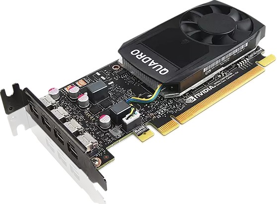 Lenovo Quadro P1000 (Low Profile), 4GB GDDR5, 4x mDP