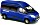 Busch Ford Transit Custom Hochdach blau (52501)