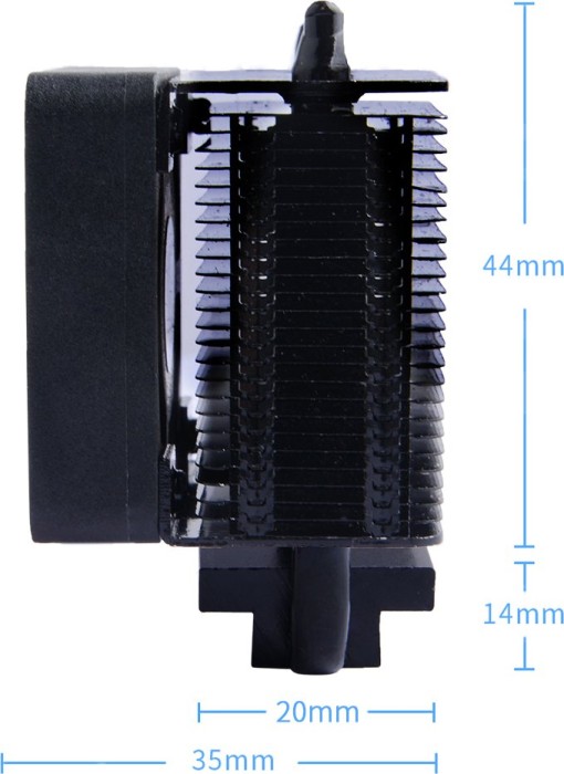 52PI ICE-Tower CPU Cooling Fan Black for Raspberry Pi