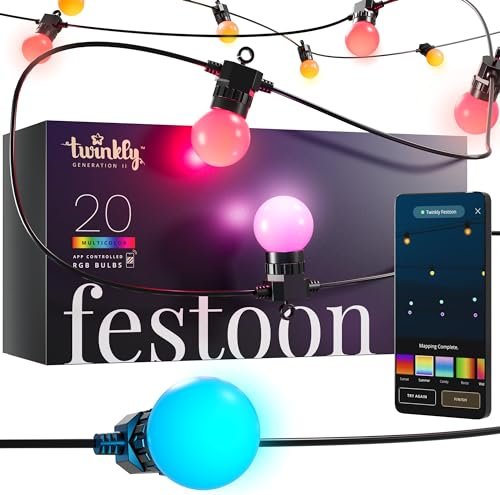 Twinkly Festoon Multicolor LED Lichterkette 20x RGB