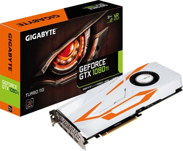 GIGABYTE GeForce GTX 1080 Ti Turbo 11G, 11GB GDDR5X, HDMI, 3x DP