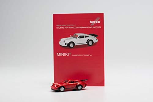 Herpa Minikit 013307-1//87 Porsche 911 Turbo Weiss Neu