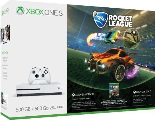 Microsoft Xbox One S - 500GB Rocket League Bundle weiß
