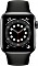 Apple Watch Series 6 (GPS) 40mm Aluminium space grau mit Sportarmband schwarz Vorschaubild