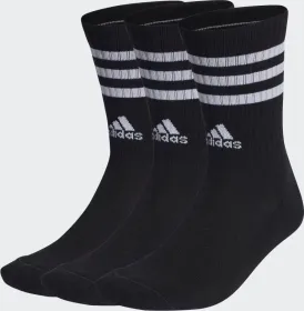adidas 3-Streifen Cushioned Crew Socken schwarz/weiß, 3 Paar