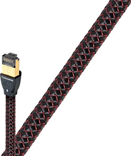 Audioquest Cinnamon kabel patch, Cat7, RJ-45/RJ-45, 0.75m, czerwony