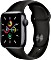 Apple Watch SE (GPS) 40mm space grau mit Sportarmband schwarz (MYDP2FD)
