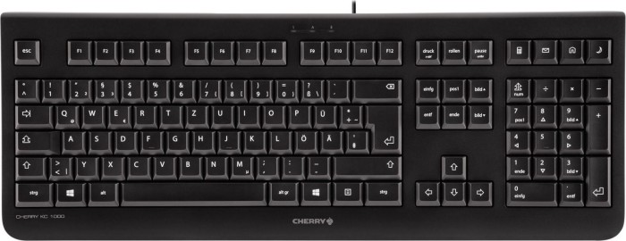 Cherry KC 1000 schwarz, USB, DE