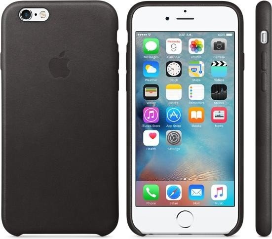 Apple Leder Case für iPhone 6s Plus schwarz