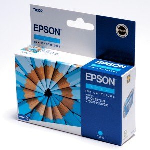 Epson Tinte T0322 cyan
