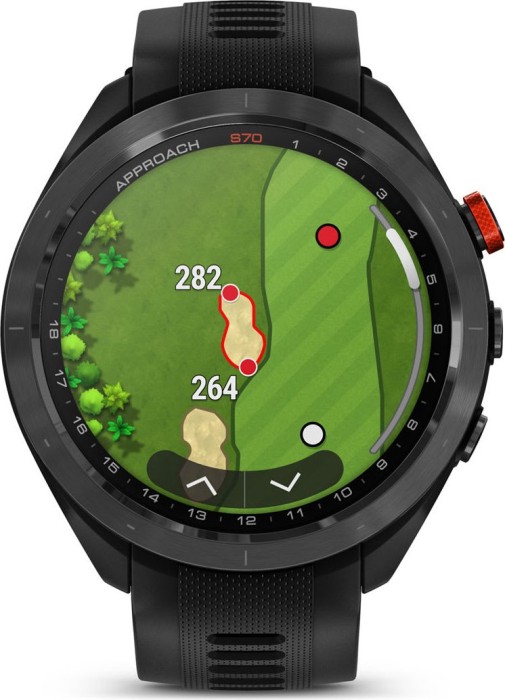 Garmin Approach S70 47mm GPS-golf watch black ceramic/black (010