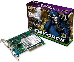 Zotac GeForceFX 5200, 256MB DDR, VGA, DVI, TV-out
