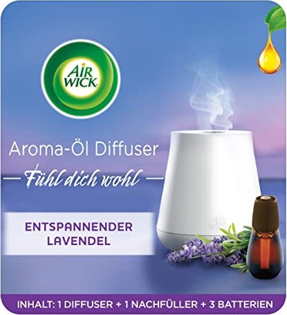 Air Wick Entspannender Lavendel Aroma-Öl Diffuser Starter-Set