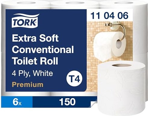 Tork T4 Premium 4 warstwy extra soft papier toaletowy biały, 42 rolki