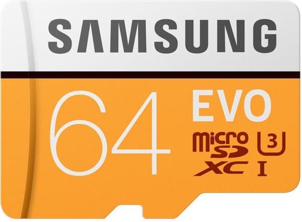 Samsung EVO R100 microSDXC 64GB Kit, UHS-I U3, Class 10