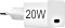 Hama Schnellladegerät USB-C PD/Qualcomm Mini-Ladegerät 20W weiß (201840)