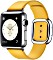 Apple Watch Series 1 38mm z nowoczesnym paskiem skórzanym Medium srebrny/żółcień pomarańczowa Vorschaubild
