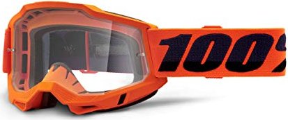 100% Accuri2 okulary ochronne neon pomarańczowy/clear lens