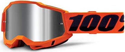 100% Accuri2 okulary ochronne neon pomarańczowy/mirror silver lens