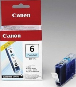 Canon Tinte BCI-6PC cyan photo, 3er-Pack