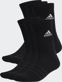 adidas Cushioned Crew Socken schwarz/weiß, 6 Paar