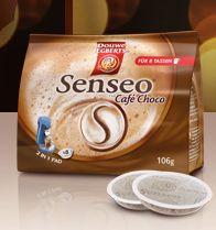 Douwe Egberts Senseo cafe Choco coffee pads, 16-pack