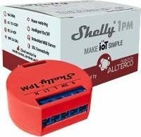 Shelly 1PM, WLAN-Funkschalter mit Strommesssensor, 1-Kanal, Unterputz, Schaltaktor
