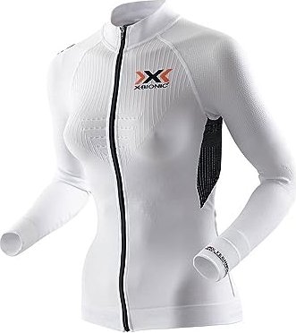 X-Bionic The Trick FZ Trikot długi rękaw biały/czarny (damskie)