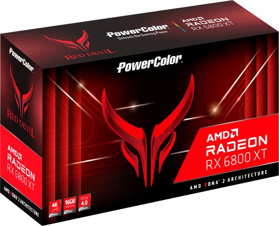 PowerColor Red Devil Radeon RX 6800 XT, 16GB GDDR6, HDMI, 3x DP
