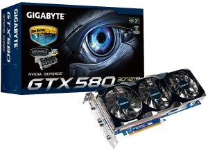 GIGABYTE GeForce GTX 580, 3GB GDDR5, 2x DVI, mini HDMI