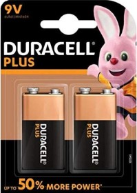 Duracell Plus 9V-Block, 2er-Pack