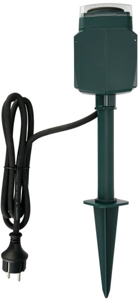 REV Knights EMP701MT Garden-mounting post with mechanical clock timer 2-way, IP44, green