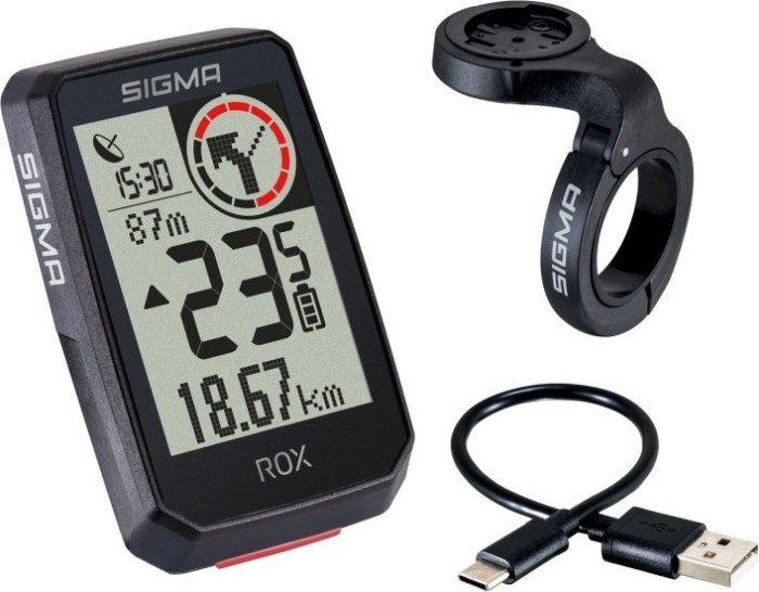 Sigma ROX 2.0 Fahrrad-Navi Fahrrad GPS, GLONASS, spritzwassergeschützt (01052)