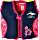 Konfidence life jacket navy/pink hibiscus (Junior) (KJ05-B-18M-3J)