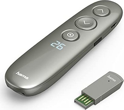 Hama Spot-Pointer 8in1 Wireless Presenter dunkelgrau, USB