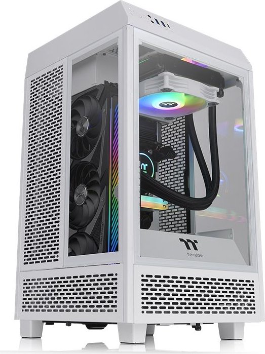Thermaltake The Tower 100 Snow Edition, weiß, Glasfenster, Mini-ITX