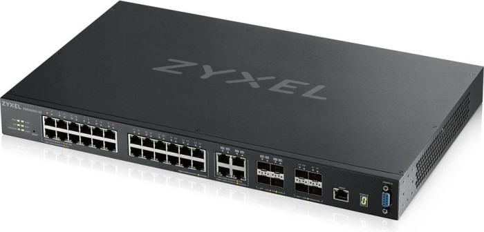 ZyXEL XGS4600 Rack Gigabit Managed Stack switch, 24x RJ-45, 4x RJ-45/SFP, 4x SFP+, V2