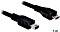 DeLOCK USB 2.0 Kabel Mini-B/Micro-B schwarz, 1m Vorschaubild