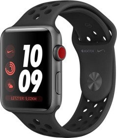 Apple Watch Nike+ Series 3 (GPS) Aluminium 42mm grau mit Sportarmband anthrazit/schwarz